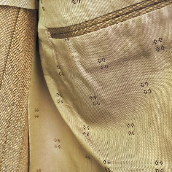 1960s Yellow Wool Sport Coat 38R Union ACWA Vintage Jacket The Hub USA 2 Button - Picture 6 of 10